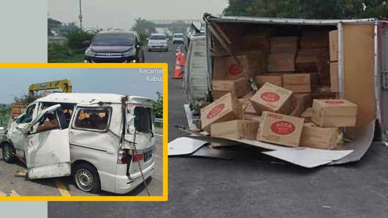 kecelakaan tol jombang 1