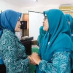 Pj Ketua TP PKK Kota Bogor, Windhy Wuryaning Tyas, sebelum mengakhiri masa tugasnya setelah 10 bulan menjabat. (KIS/NICKO)