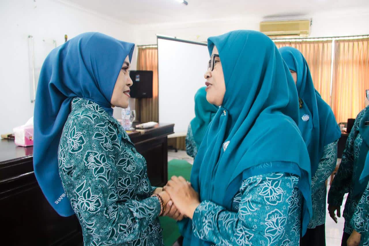 Pj Ketua TP PKK Kota Bogor, Windhy Wuryaning Tyas, sebelum mengakhiri masa tugasnya setelah 10 bulan menjabat. (KIS/NICKO)