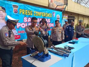 Polres Cilegon Musnahkan 350 Knalpot Brong