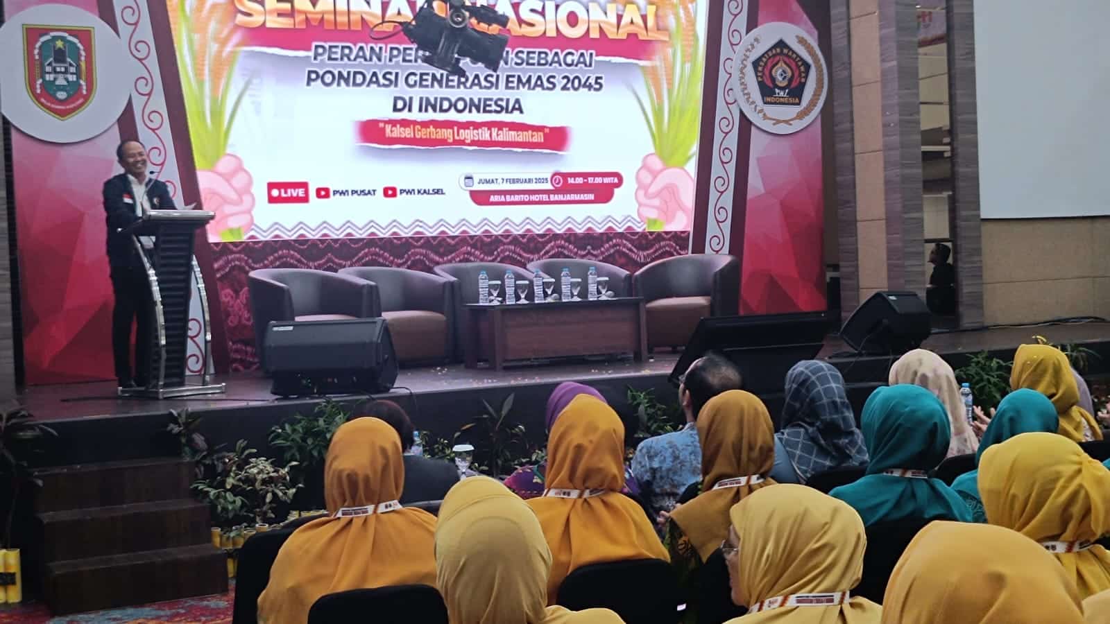 Panitia HPN 2025 Gelar Seminar Nasional Peran Perempuan Sebagai Pondasi Generasi Emas 2045. (Anang Fadhilah)