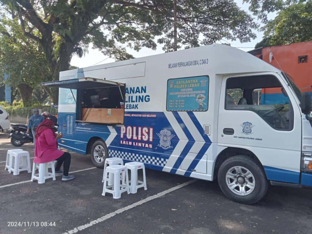 Layanan SIM Keliling Lebak dan Pandeglang Hari Rabu