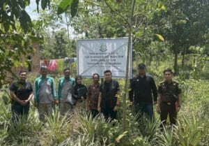 Hasil Korupsi, Lahan Milik Mantan Kepala Desa Disita Kejari Muara Enim