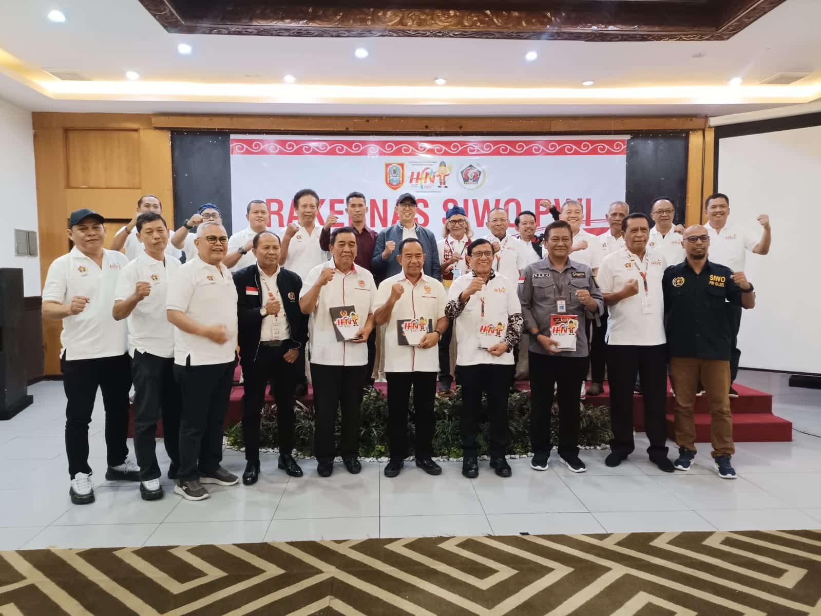 SIWO PWI) Pusat dan Siwo Provinsi Kalsel gelar serasehan di HPN 2025. (Anang Fadhilah)