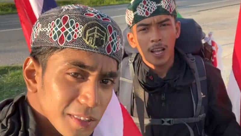 Dua Pemuda Indonesia Jalan Kaki ke Makkah: Akhirnya Berpisah di Thailand