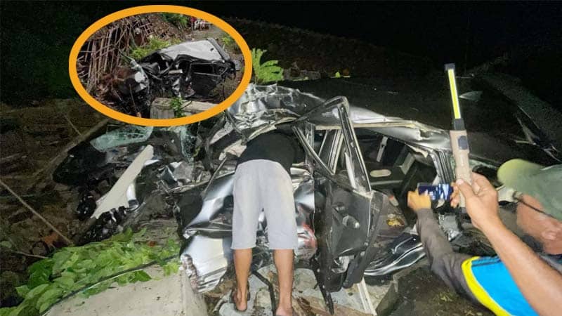 Mobil Hancur Ditabrak KA Kertajaya di Lamongan, Keluarga Dosen Unisla Lolos dari Maut