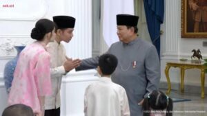Gibran Ajak Istri dan Anak Silaturahmi Lebaran ke Prabowo  di Istana Negara