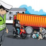 ilustrasi kecelakaan truk