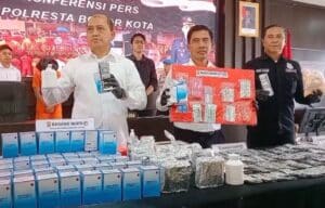 Satres Narkoba Polresta Bogor, Puluhan Tersangka Ditangkap, Ribuan Obat Terlarang Disita