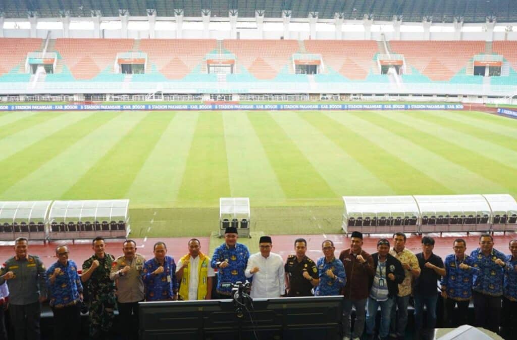 Stadion Baru untuk Sepak Bola Indonesia, Bupati Bogor Hadiri Peresmian Stadion Pakansari Secara Virtual