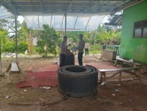 Polsek Pagaden Gerebek Lokasi Sabung Ayam di Desa Kosambi, Subang, Ini Barang Bukti yang Didapat