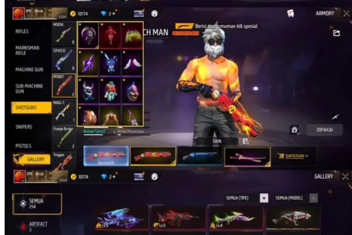 Akun FF Sultan Gratis Hari Ini Kamis 27 Maret 2025 (Instagram/shopgame_acong)