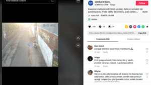 VIRAL! Video Maling Motor Milik Pedagang Tahu di Jember Terekam CCTV, Netizen: Panggil Damkar