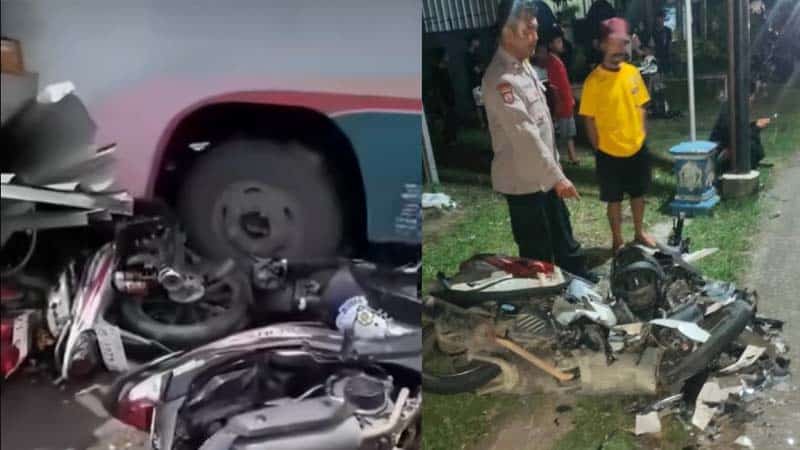 Kecelakaan Mengerikan Kamis dan Minggu di Ponorogo: Santri Sukorejo Tewas, Bus Cendana Tabrak Bengkel