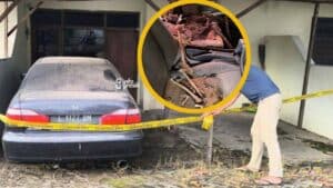 Identitas Kerangka Dalam Mobil Polsek Ujungpangkah Gresik adalah Pria, Juga Ditemukan Sarung dan Celana