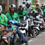 Ojek online sedang menunggu penumpang. (Ist)