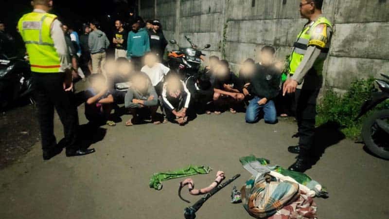 Geger Perang Sarung Singosari! 18 Pelajar SMA dan SMP Diamankan Polisi, Orangtua Guru Dipanggil