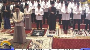 Prabowo Subianto dan Gibran Salat Idul Fitri di Masjid Istiqlal, Jakarta