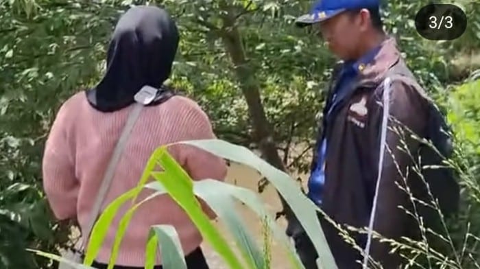 Wanita lapor damkar usai buang HP ke kali (Instagram/bpbd.kabtangerang)