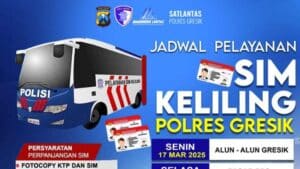 SIM Keliling Gresik Hari ini Cuti Bersama Selasa 8 April 2025 Kembali Buka