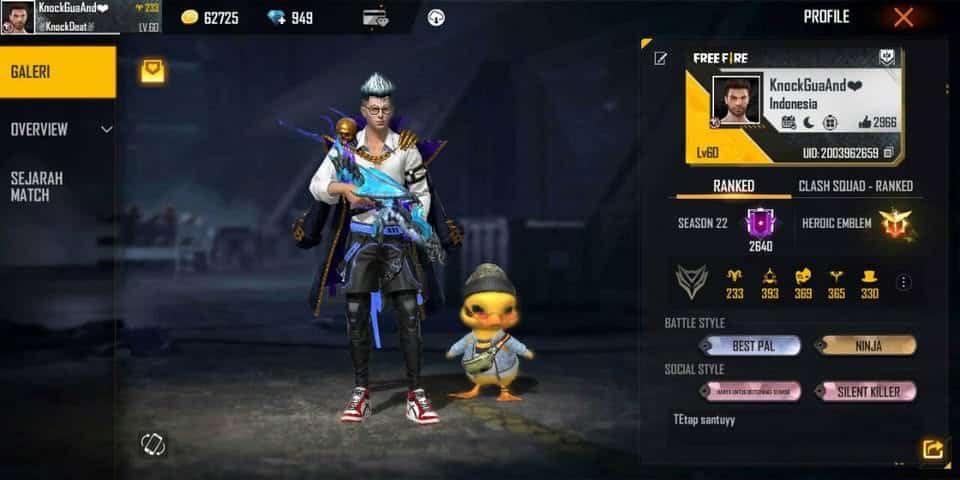 15 Akun FF Terbaru Gratis Hari Ini 17 April 2025 Lengkap dengan Email dan Password