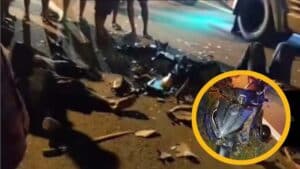 Kurang Konsentrasi di Jalan Dua Pengendara Motor Bertabrakan, Warga Ploso Tewas, Warga Jember Luka Parah