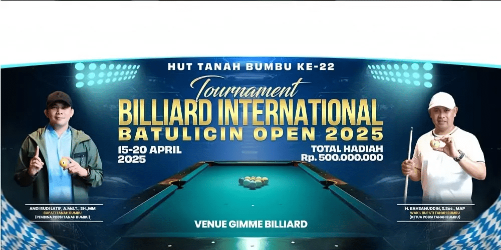 Turnamen billiard Batulicin Open 2025. (Ist)