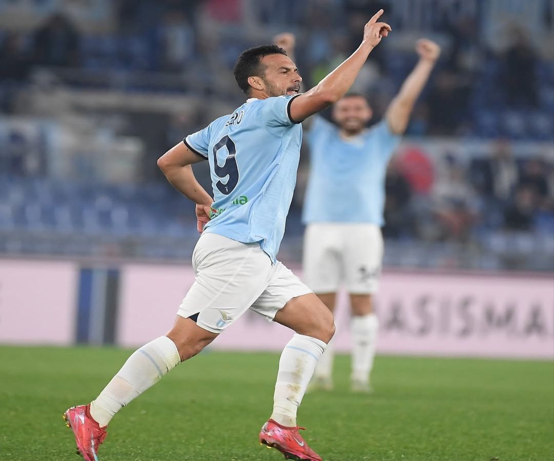 Selebrasi Lazio usai taklukkan Sassuolo 2-1.