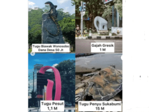 Tugu Biawak Wonosobo yang Irit Anggaran Viral di Media Sosial, Netizen Ramai Membanding-bandingkan