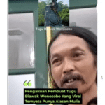 Pengakuan Pembuat Patung Biawak (Instagram/@platpemedia)