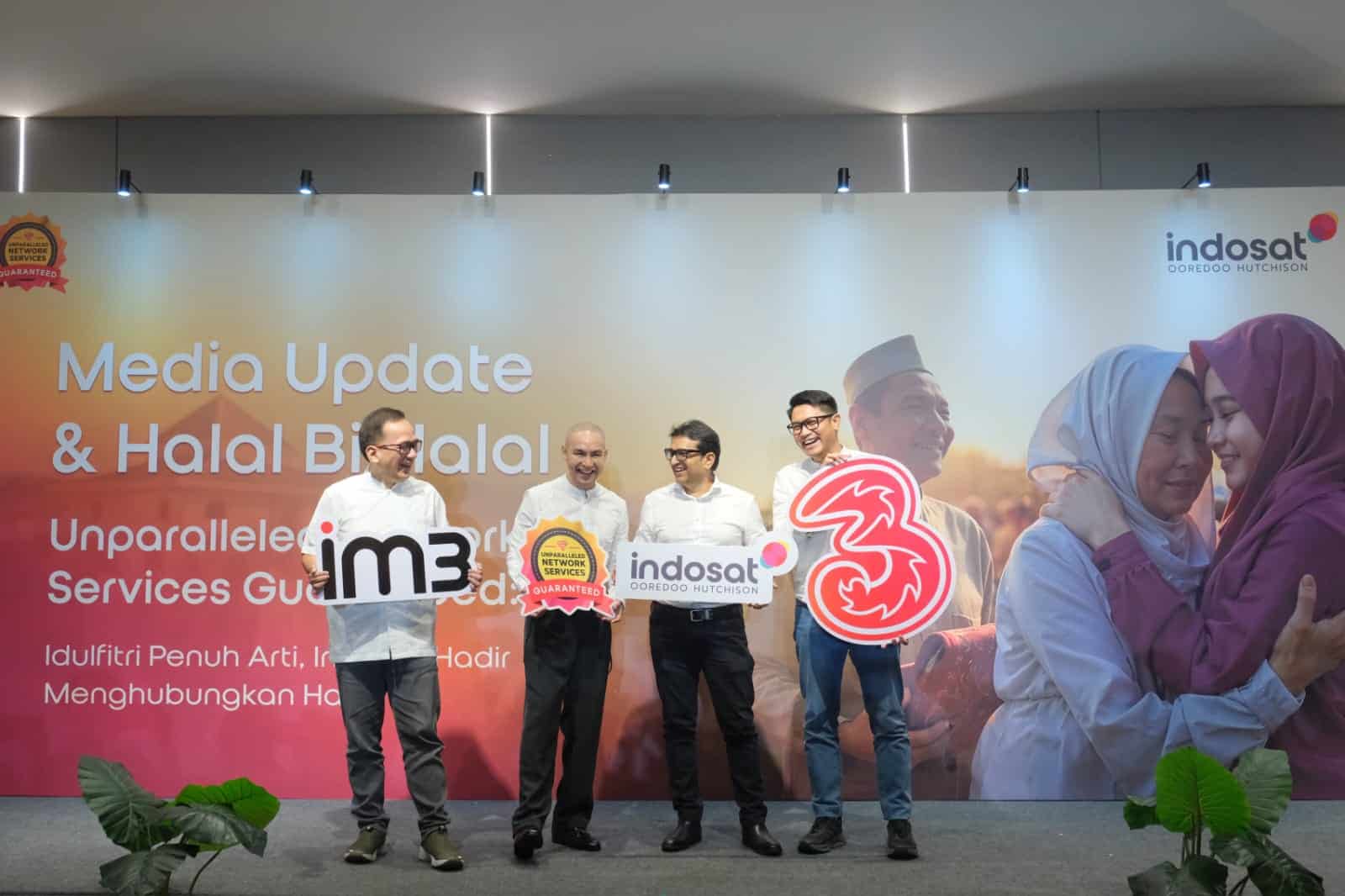 Eric Danari, SVP-Head of Region Outer Jakarta; Steve Saerang, SVP-Head of Corporate Communication; Chandra Pradyot Singh, EVP-Head of Circle Jakarta Raya; Shatya Framudia, SVP-Head of Region Inner Jakarta disela-sela halal bihalal dengan wartawan, Rabu (9/4/2025).