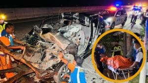 Avanza Rombongan dari Madura Tabrak Truk Tronton di Tol Ngawi-Solo Tiga Orang Tewas, Sopir Mengantuk