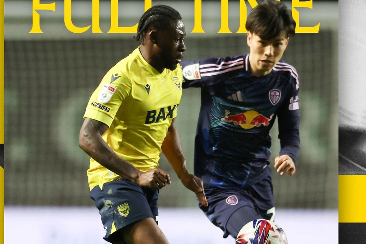 skor Oxford United vs Leeds