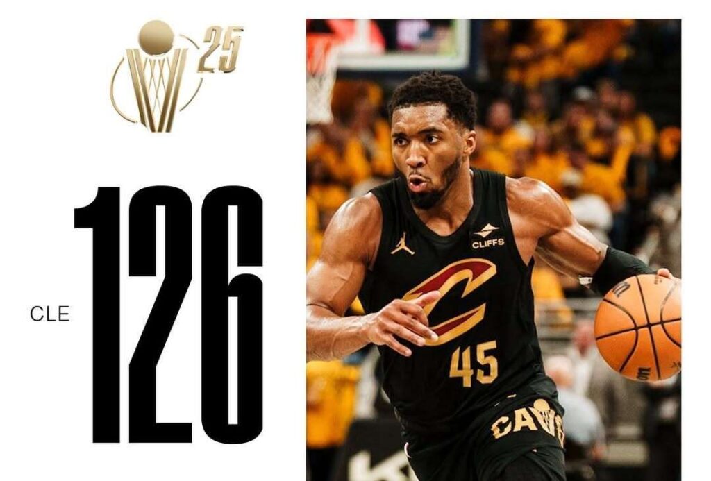Cavaliers Kalahkan Pacers 126-104, Pimpin 2-1 di Semifinal Playoff NBA 2025
