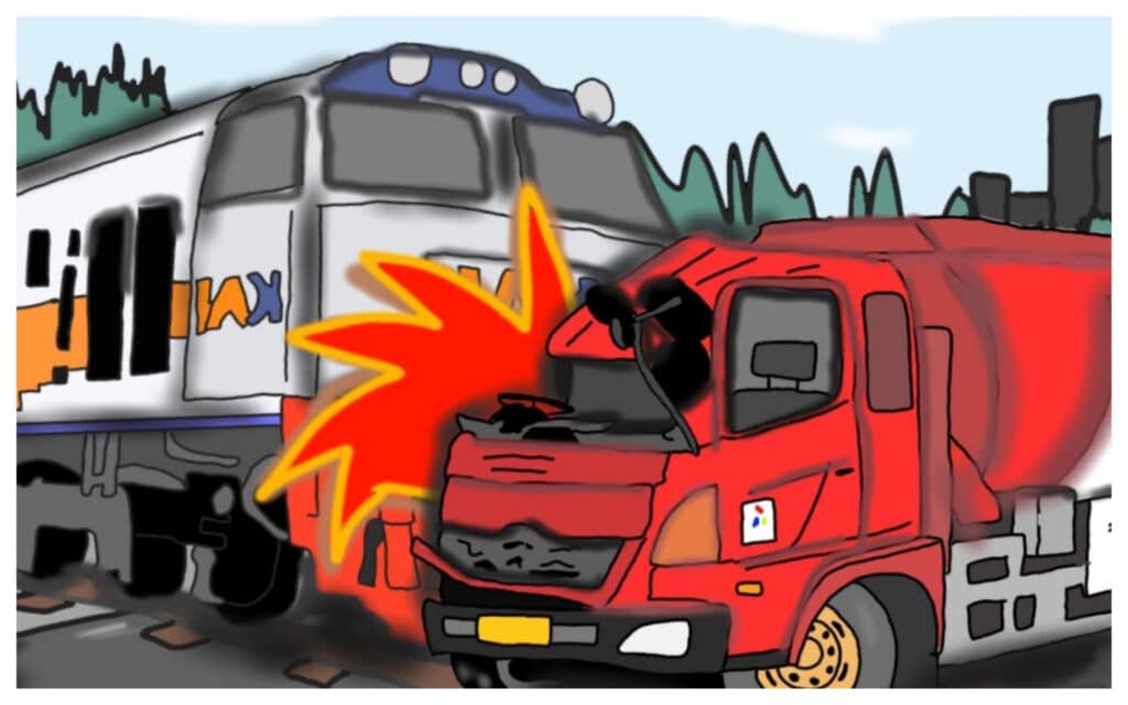 Kereta Api Harina Tabrak Truk di Semarang, Sopir Meninggal Dunia