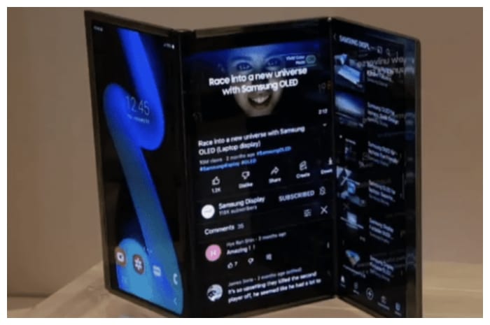 Samsung Siapkan Ponsel Lipat Tiga dengan Baterai Silikon-Karbon