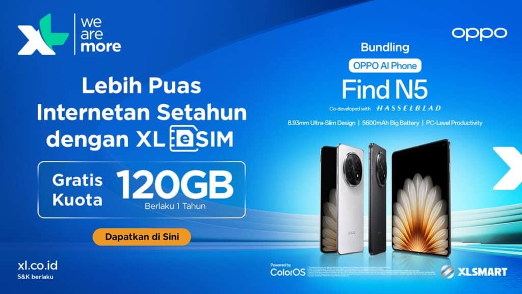 XLSMART Luncurkan Bundling eSIM Ekslusif untuk OPPO & Samsung