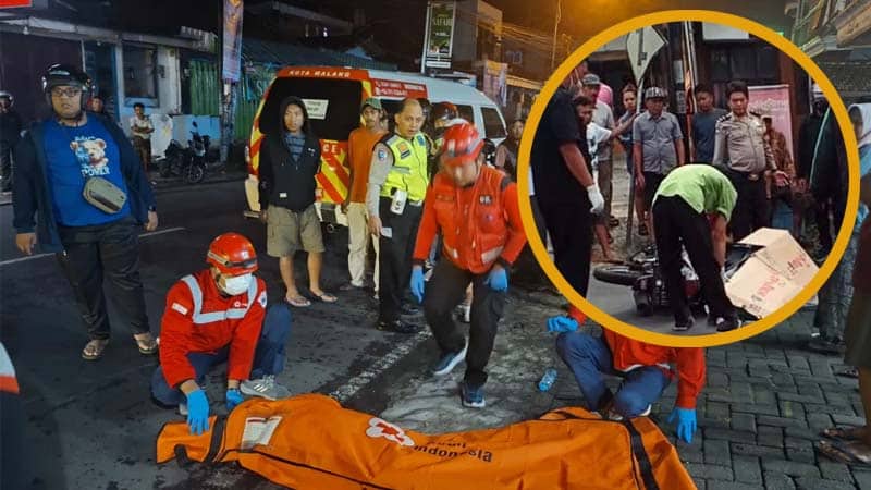 Dua Kematian Malang Emak-emak Gagal Nyalip Terjepit Motor dan Remaja Kedungkandang Tewas Kecelakaan Tunggal