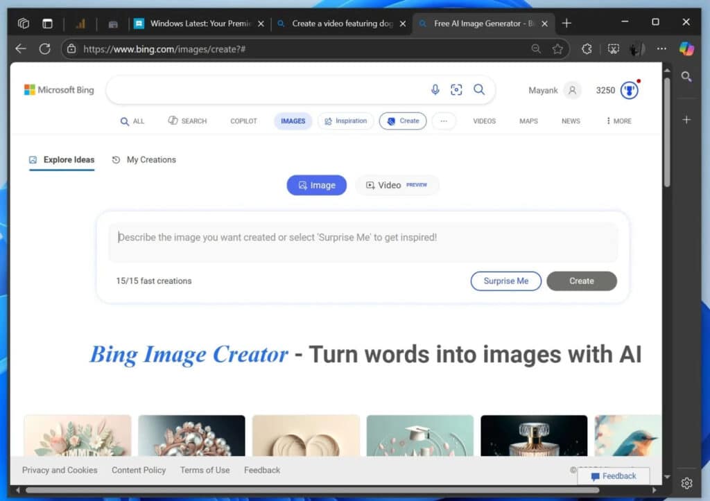 Microsoft Luncurkan Bing Video Creator Berbasis AI: Uji Coba Video Sora Gratis hingga 5 Detik