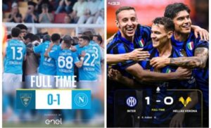 Inter Milan dan Napoli Sama-Sama Menang Tipis, Perburuan Gelar Serie A Makin Sengit