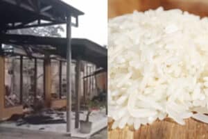 Beras Bansos Diduga Dijual, Warga Emosi hingga Bakar Rumah Kades di Lampung Tengah