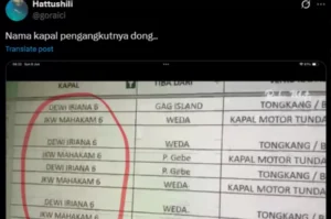 VIRAL Kapal JKW Mahakam & Dewi Iriana, Dikaitkan dengan Tambang Nikel Raja Ampat