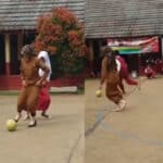 ibu guru main bola