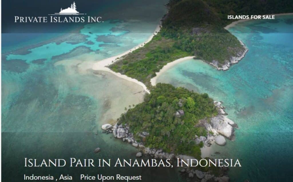 Heboh! Dua Pulau di Kepulauan Anambas Muncul di Situs Jual-Beli Asing, Publik Minta Pengusutan