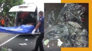 Kecelakaan Mengerikan Sabtu – Minggu di Ngawi, Dua Pemotor Tewas Tabrak Truk dan Bus Sugeng Rahayu