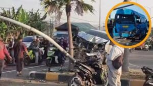 Detik-detik Truk Tabrak 9 Mobil dan Motor di Exit Tol Purwodadi Pasuruan Seorang Tewas