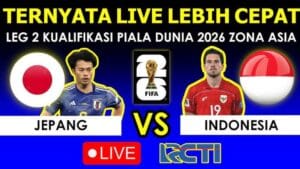 Live Timnas Indonesia vs Jepang acara RCTI Selasa, 10 Juni 2025 Malam Hingga Aeon Flux