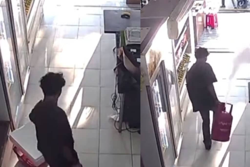 Heroik! Viral Pria Angkat Tabung Gas Bocor agar Tak Terjadi Kebakaran Hebat