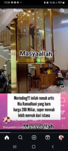 Netizen Heboh: Rumah Baru Nia Ramadhani Seharga Rp 200 Miliar dengan Lift Mewah
