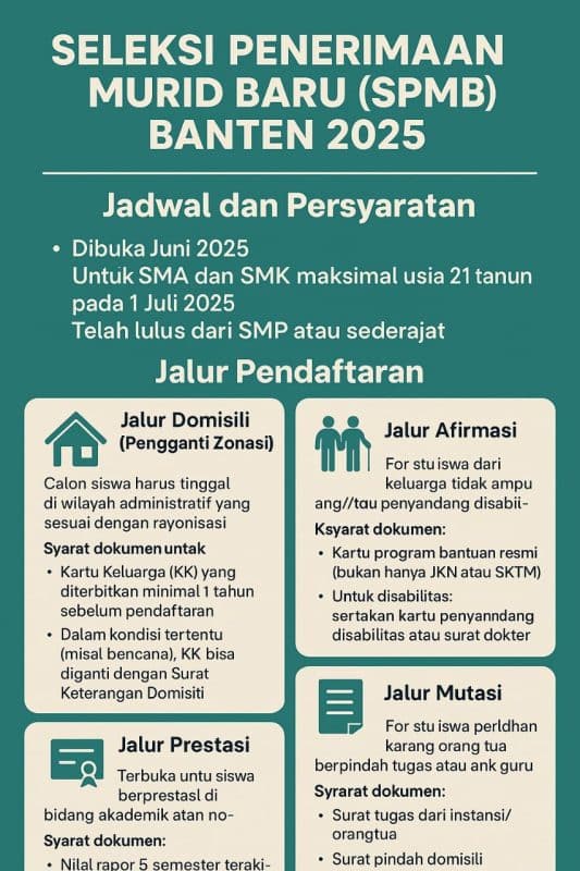 SPMB 2025, Rumah Dekat Sekolahan Jangan Girang Dulu